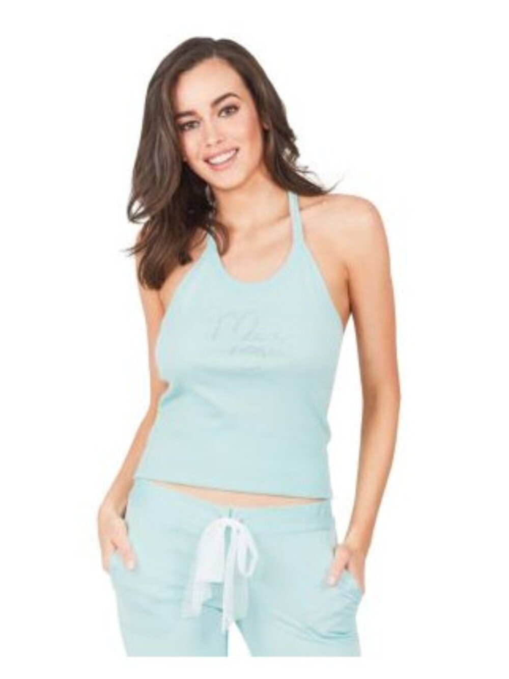 Betsey Johnson Womens Bridal Lace T Back Pajama Tank Top Only,1-Piece